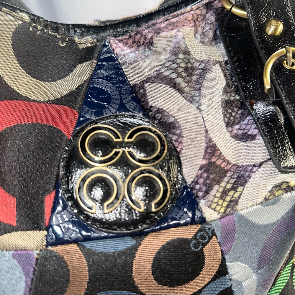 Coach Vintage Multi Patch Patchwork 1941 Hobo 2 S… - image 7